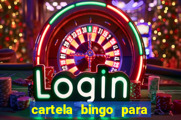 cartela bingo para cha de cozinha imprimir gratis